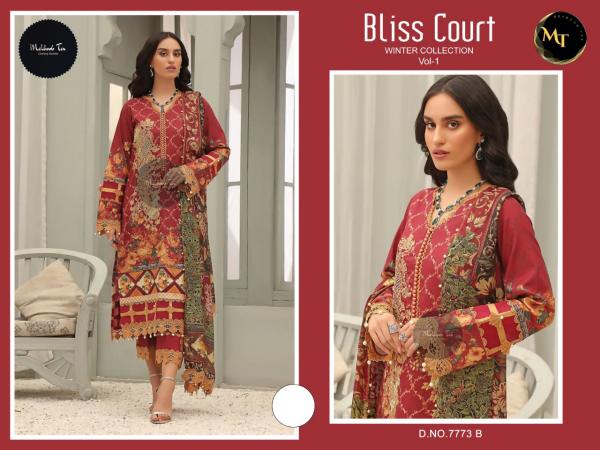 Mehbbob Tex Bliss Court Winter 1 Pashmina Dress Material Collection